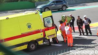 RESGATE FITTIPALDI Pietro Acidente Imagens Fortes WEC Spa crash rescue [upl. by Papotto]