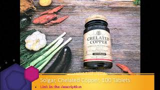 Solgar Chelated Copper 100 Tablets [upl. by Elo402]