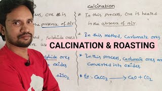 ROASTING AND CALCINATION METALLURGY CLASS 12 CHEMISTRY [upl. by Eioj104]