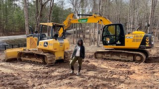 Grading and Overseeding 3 Acres Of New Pastureland [upl. by Oilalue]