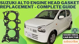 Suzuki Alto Engine Head Gasket Replacement  Complete Guide [upl. by Rollet144]