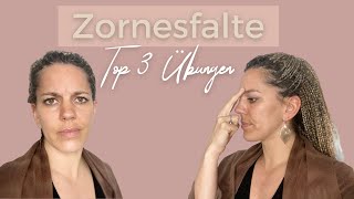 Zornesfalte entfernen durch Gesichtsgymnastik Gesichtsmassage amp Akupressur  einfach amp dauerhaft [upl. by Archie]