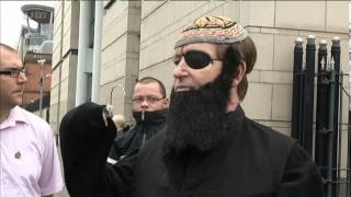 Loyalist Willie Frazer appears at court as Abu Hamza [upl. by Ortiz]