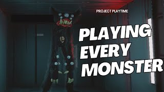 Playing EVERY Monster in Project Playtime [upl. by Rollet]