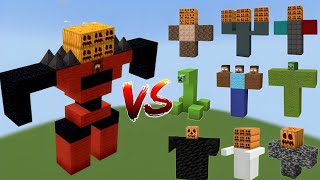 Entity 303 vs All Minecraft Bosses  Minecraft Mob Battle [upl. by Vadnee]