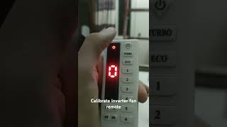 How to calibrate inverter fan remote [upl. by Bea]