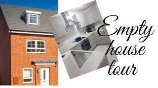 Empty house tour  4 bed semi detached house new buildkingsville ukhouse barratthome housetour [upl. by Nennerb]