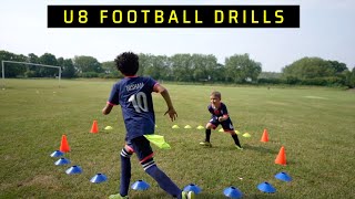 8 Best U8 Soccer Drills  Fun Soccer Drills by AF Club [upl. by Leamsi]