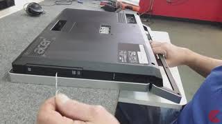 Acer Aspire Z5771 AllInOne Back Panel Removal [upl. by Vergil]