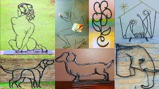 50iron ore art ideas for home and garden decor  Rebar welding projects [upl. by Birkner]