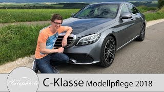 2018 MercedesBenz CKlasse Modellpflege Fahrbericht des C 200 und C 300d 4MATIC  Autophorie [upl. by Welton]