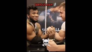 Arm wrestling Levan vs Irakli  armwrestling levansaginashvili edit shorts [upl. by Srini]