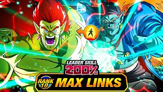 RIDICULOUS EZA LEVEL 10 LINKS 100 EZA STR BOJACK DBZ Dokkan Battle [upl. by Nodnil]