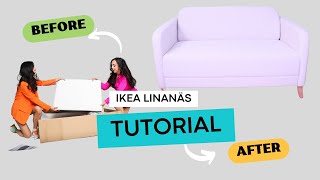 IKEA LINANÄS sofa Assembly Tutorial RATING AT THE END [upl. by Einnel]