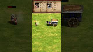 Elite Genoese Crossbowman vs Elite War Wagon AoE2 Shorts [upl. by Mima]