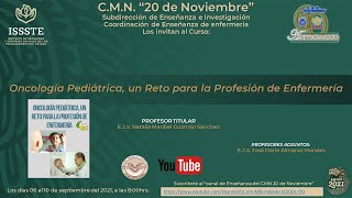 Curso Monográfico de enfermería Oncología Pediátrica un Reto para la Profesión de Enfermería [upl. by Yrekaz]