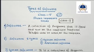 Computer class 5  Computer class 5 chapter 1  Class 5 computer chapter 1  Types of software [upl. by Iruyas786]