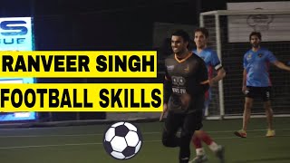 Gully Boy Ranveer Singhs Football Skills  Roots Premiere League  Bandra [upl. by Risa]