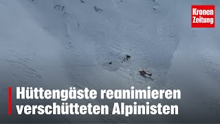 Hüttengäste reanimieren verschütteten Alpinisten  kronetv NEWS [upl. by Llenel]