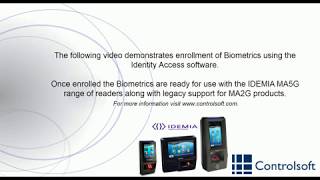 Identity Access  Morpho Biometric Enrollment Demonstration [upl. by Nulubez]