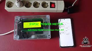 PROJECT 197 Monitoring KWH Power Meter Real Time Berbasis IOT Menggunakan ESP32 Dengan App Android [upl. by Adamo]