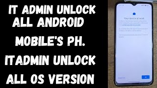 it Admin Lock Remove All Oppo Realme Vivo Samsung Redmi All Android Phones All OS  Google Chacha [upl. by Marchese276]