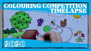 KIDS COLOURING COMPETITION TIMELAPSE  2020 [upl. by Rustie]