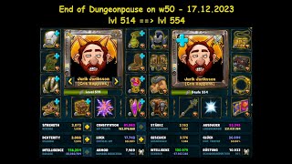 Shakes amp Fidget  End of Dungeonpause on w50  from lvl 514 to lvl 554 [upl. by Oram514]