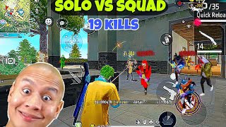 Solo vs squad 19 kills 😱 in br ranked gameplay op gameplay 😎 AYUSH FF  FREE FIRE MAX [upl. by Ekralc366]