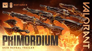 BE THEIR BANE  Primordium Skin Reveal Trailer  VALORANT [upl. by Lil749]