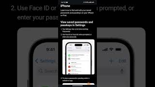 How To Find Saved Passwords On iPhone  EASY GUIDE [upl. by Maxima480]