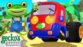 Baby Truck Beach Buggy  Geckos Garage  Brand New Season 6 Episode  Truck Cartoons For Children [upl. by Norrad]