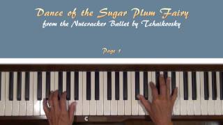 Dance of the Sugar Plum Fairy Tchaikovsky Piano Tutorial SLOW [upl. by Letram482]