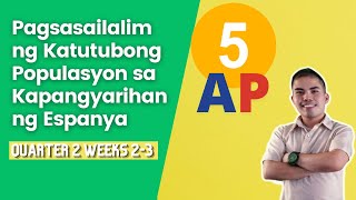 AP 5 QUARTER 2 WEEKS 23  PAGSASAILALIM NG KATUTUBONG POPULASYON SA KAPANGYARIHAN NG ESPANYA [upl. by Ocsecnarf]