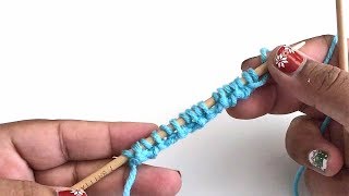 Alternate Cable Cast On Seed stitch cast on [upl. by Ahiel768]