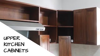 How to Make Upper Kitchen Cabinets  L  Shaped Cabinet [upl. by Adnovahs]