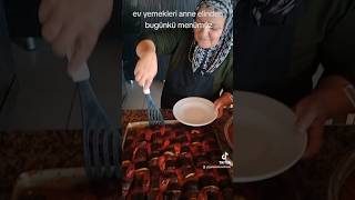 Ev yemekleri anne elinden yeşil mercimek çorbası patlıcan kebabı bulgur pilavı cacık keşfet [upl. by Niloc]