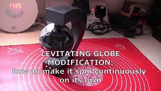 Levitating Globe desk gadget mod how to make it rotate continuously [upl. by Phyllys720]