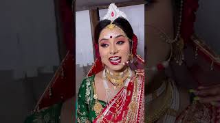 Bride ar review 🥰🥰 viralvideo makeupartist shortvideo bridal [upl. by Jacobsen]