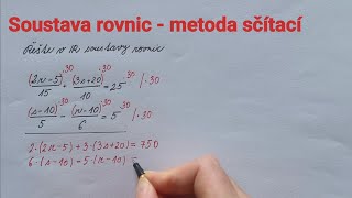 Soustava rovnic  procvičování 9 metoda sčítací [upl. by Etyak916]