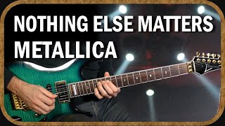 METALLICA  NOTHING ELSE MATTERS solo  Cover amp Tutoriel débutants [upl. by Cid]