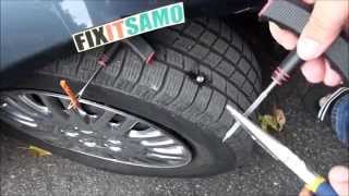 DIY How to Fix a Flat Tire EASY [upl. by Yelyak284]