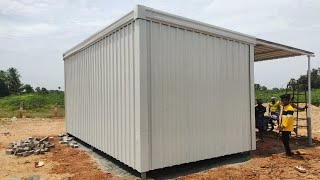 Roofing sheet shed work in Trichy  Tamil [upl. by Matusow]