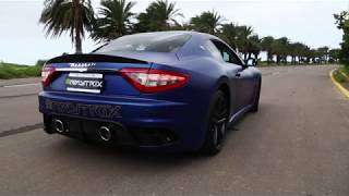 Loud V8 Sound Maserati GranTurismo MC Stradale w ARMYTRIX Exhaust [upl. by Annalise]