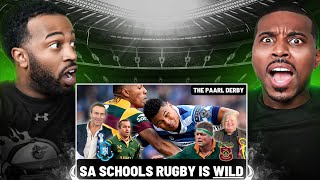 SA SCHOOLS RUGBY IS WILD  THE PAARL DERBY Reaction [upl. by Suhploda133]