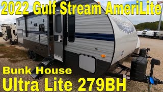 Is the 2022 Gulf Stream RV AmeriLite Ultra Lite 279BH the Perfect Bunk House [upl. by Oidualc]