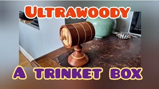 wood turning a trinket box [upl. by Rosella]