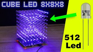 How to Make LED CUBE 8x8x8 INCREDIBLE effects [upl. by Zeculon90]