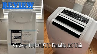 COSTWAY 11500 BTU Portable Air Conditioner Review  Watch before ordering [upl. by Cirdek906]