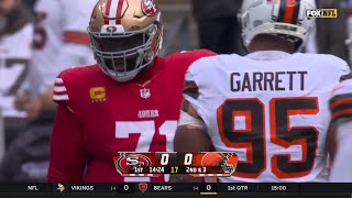 Trent Williams vs Myles Garrett 2023  OL vs DL Matchup [upl. by Wesle]